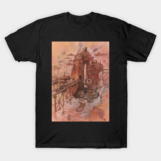 All Along the Distance T-Shirt by ethanharrisart